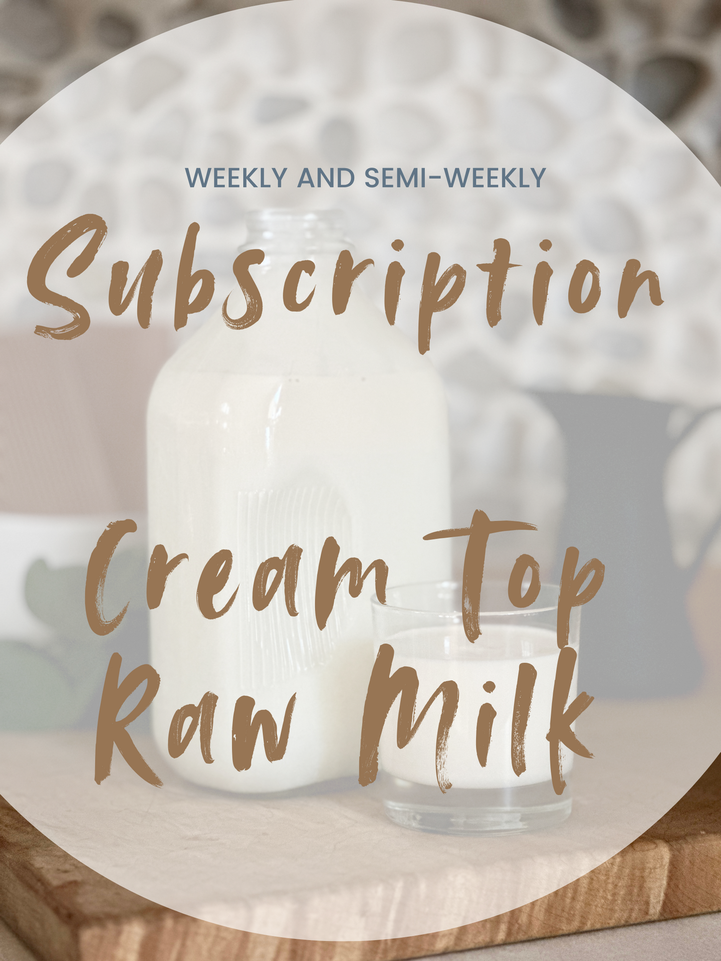 Subscription COW Milk (Trout Creek)