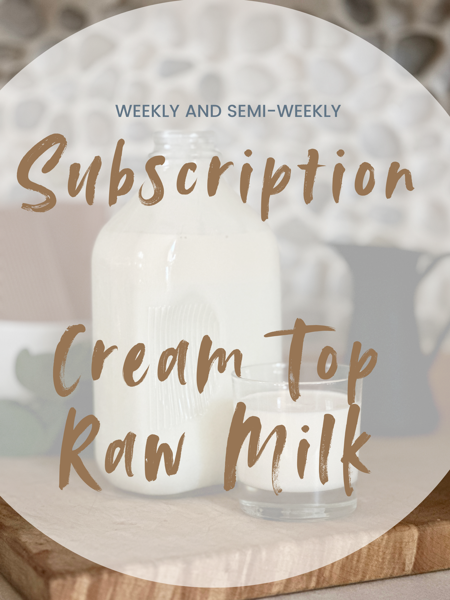 Subscription COW Milk