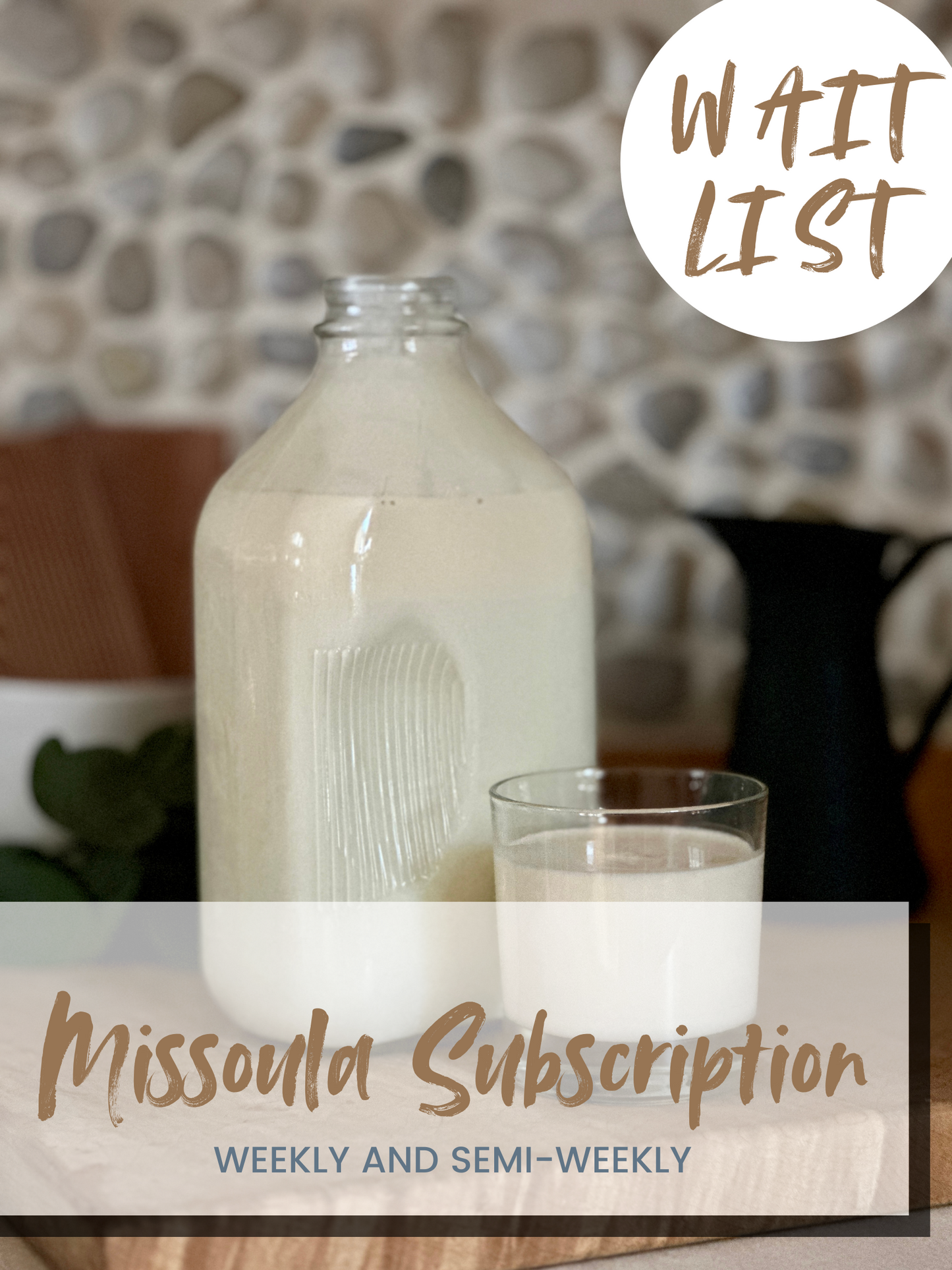 WAITLIST COW Milk Subscription (Missoula Pick-Up)